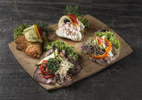 Højtbelagt Luksus smørrebrød